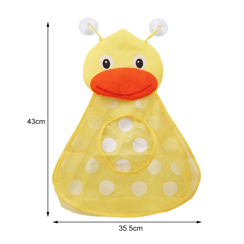 

Baby Bath Mesh Net Toy Storage Bag Cute Frog Duck Organizer Holder With Strong Suction Cups Home Bathroom Storage For Kids Toy