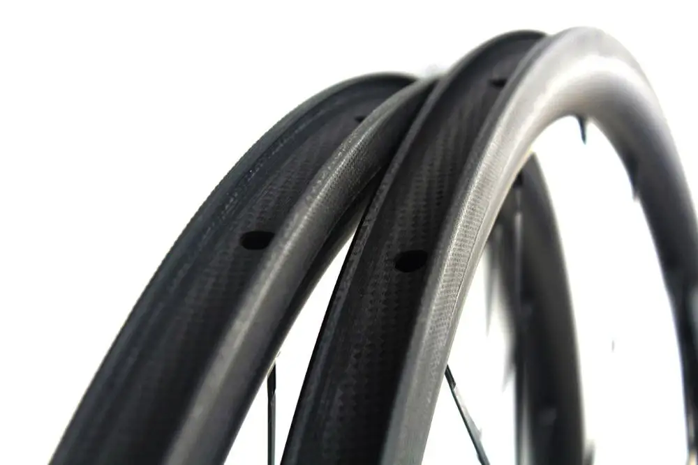 30 мм Углеродные волокна дорожные велосипедные колеса 700C китайская углеродная