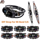 Винтажный кожаный браслет для Xiaomi Mi Band 3  4  56, ремешок в стиле ретро для Mi Band 6  5  43, Nfc, плетеный веревочный браслет