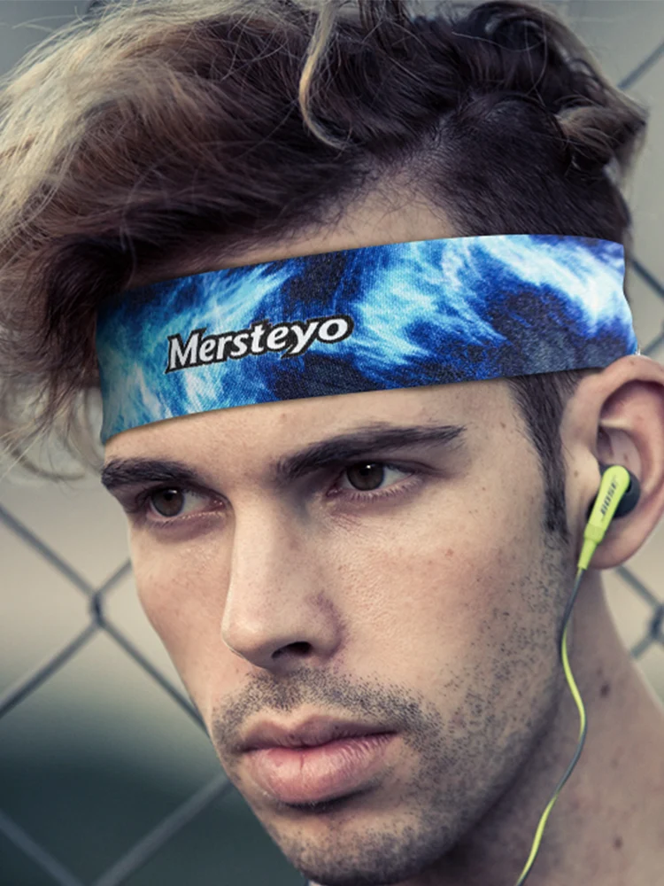 

Yoga Exercise Hair Band Men's Basketball Fitness Running Headband Non-Slip Antiperspirant Guide Sweat Hair Band