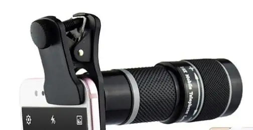 Grey Telephoto lens 18X HD камера телескоп телеобъектив мобильный телефон объектив Набор универсальный широкоугольный Макро рыбий глаз фотография внешний объектив - Цвет: Grey Telephoto lens