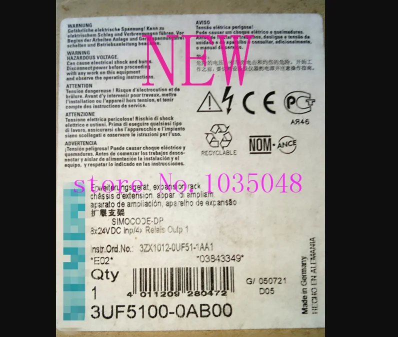 

1PC 3UF5100-0AB00 New and Original Priority use of DHL delivery