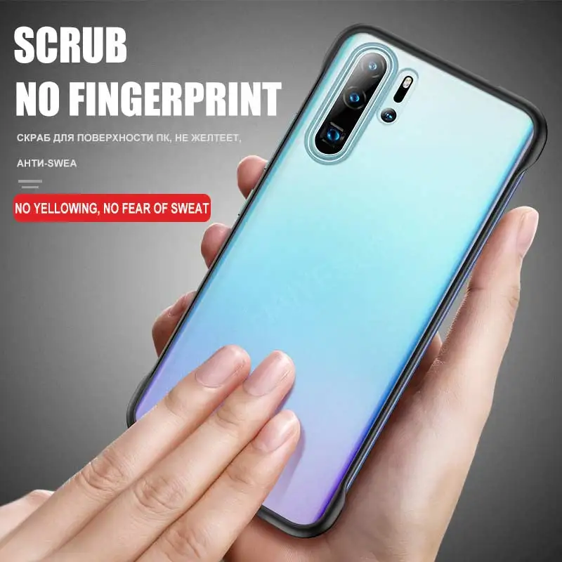 Роскошный Ультратонкий матовый чехол для Huawei P30 P20 Mate 20 Pro жесткий из