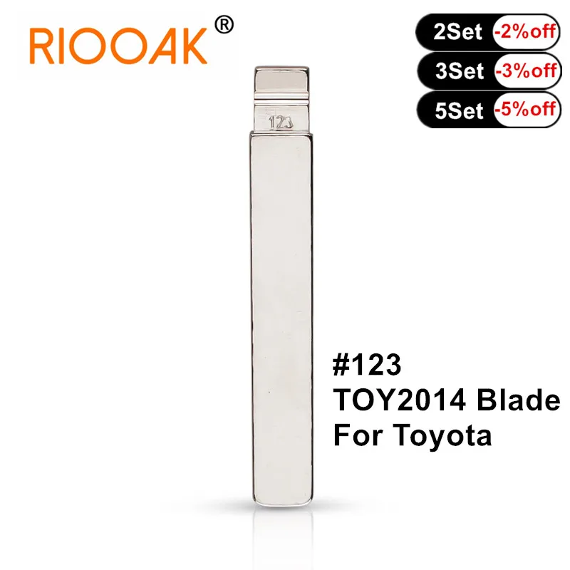 

10pcs Metal Blank Uncut Flip Folding Remote Key Blade Repalcement #123 TOY2014 for TOYOTA New Models COROLLA LEVIN