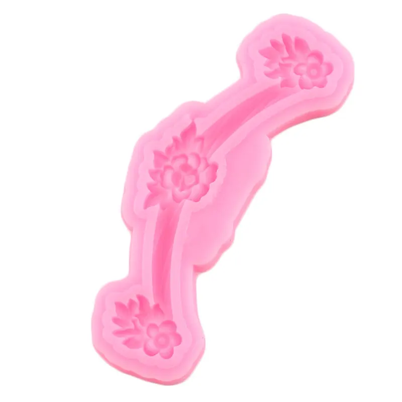 Цветочным принтом в стиле Сделай Сам торт границы силиконовые формы прокрутки