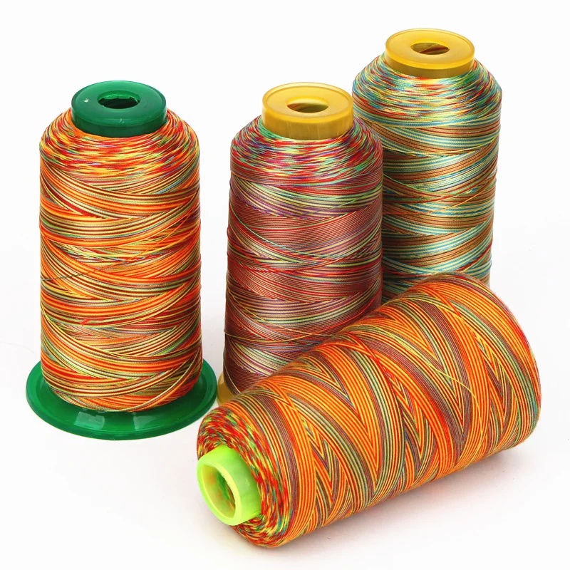 Цветная швейная машина threadColor высокопрочная нить gradient threadPagoda threadsetting threadRainbow