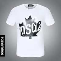 hot brand 2021 summer dsquared2 street hip hop mens round neck short sleeved t shirt cotton letter printing casual tee men