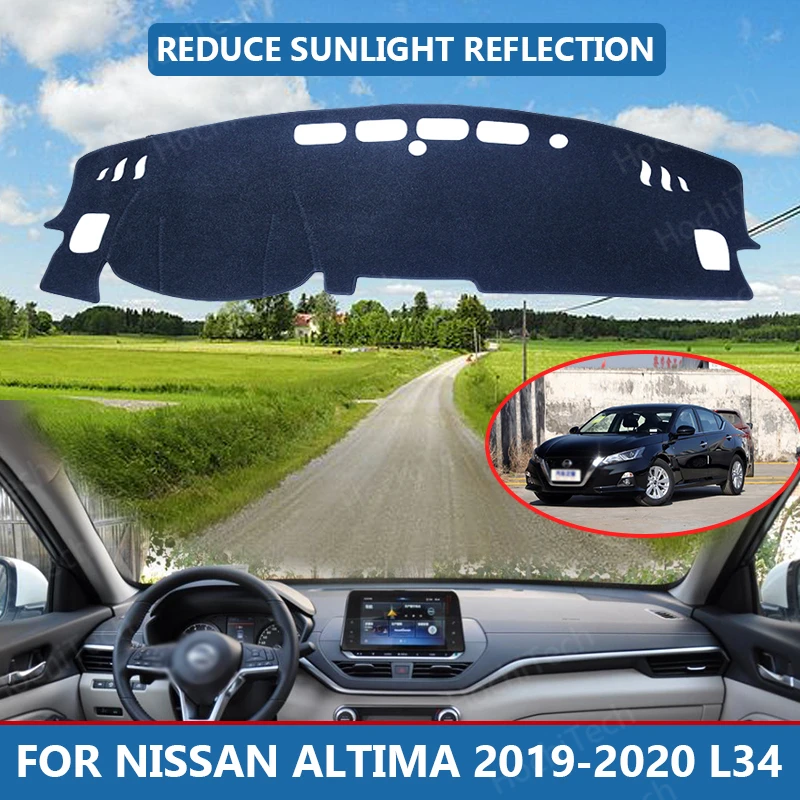 

Anti-Slip Anti-UV Mat Dashboard Cover Pad Dashmat Protect Carpet for Nissan Altima 2019-2020 L34 Accessories