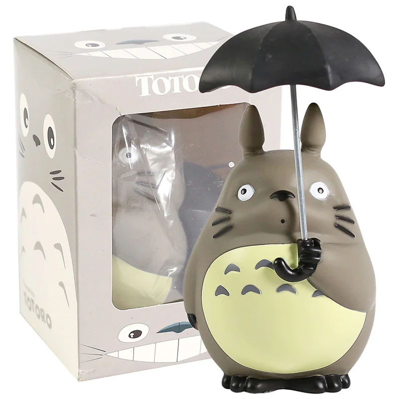 

Miyazaki Hayao My Neighbor Totoro with Umbrella PVC Figure Collection Model Toys Birthday Gifts