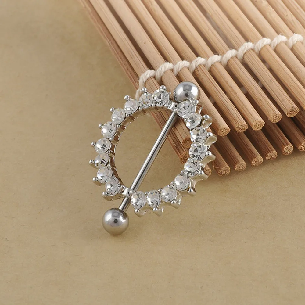 1 шт. Стразы для пирсинга сосков модные кольца тела украшения женщин и девочек |