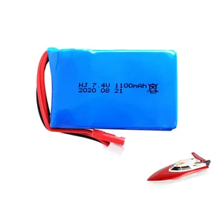 2S 7.4V 1100mah Lipo Battery XT60 JST SM T Plug Connector for Feilun FT007 High Speed RC Remote Control Boat Helicopter 4WD Car