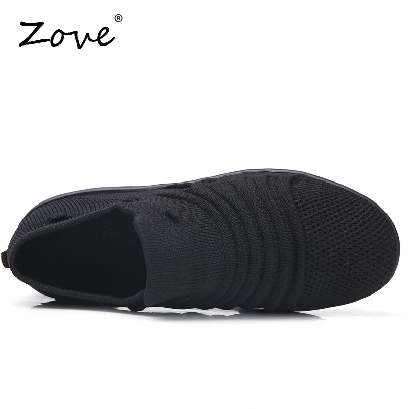 Женские кроссовки на плоской подошве ZOVE слипоны платформе дышащие сетчатые