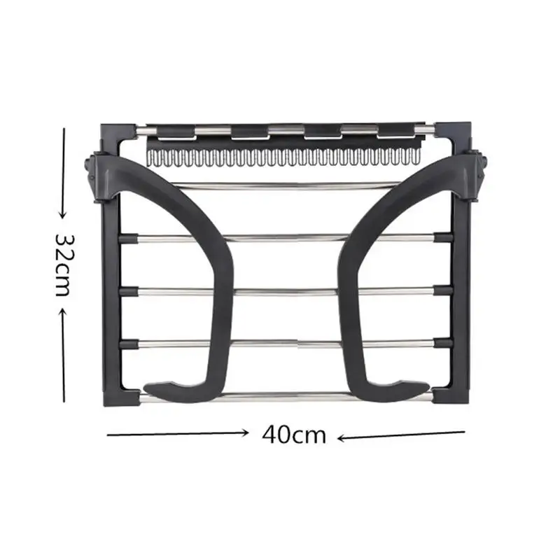 

Stainless Steel Drying Shoe Rack Folding Towel Drying Rack Window Laundry Balcony Towel Clothes Diaper Dryer Storage Rack