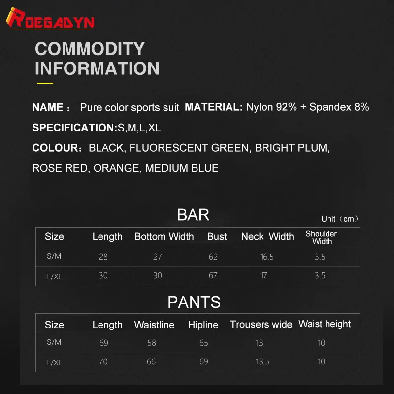 

ROEGADYN 2 Piece Women Gym Set Breathable Elastic Gym Clothing Seamless Bras Leggings Yoga Gym Set Quick Dry Nylon Sportswear