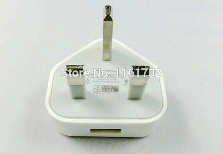 Оптoвaя прoдaжa 5V 1000 мА/ч 3 Pin USB великобританская настенная зарядное устройство