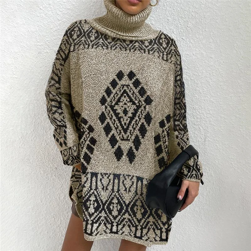 

Women Turtleneck Knitted New Sweater Chic Thick Warm Women Sweaters Basic Pullover Top Women Elegant Jumper Female Woman Sweater