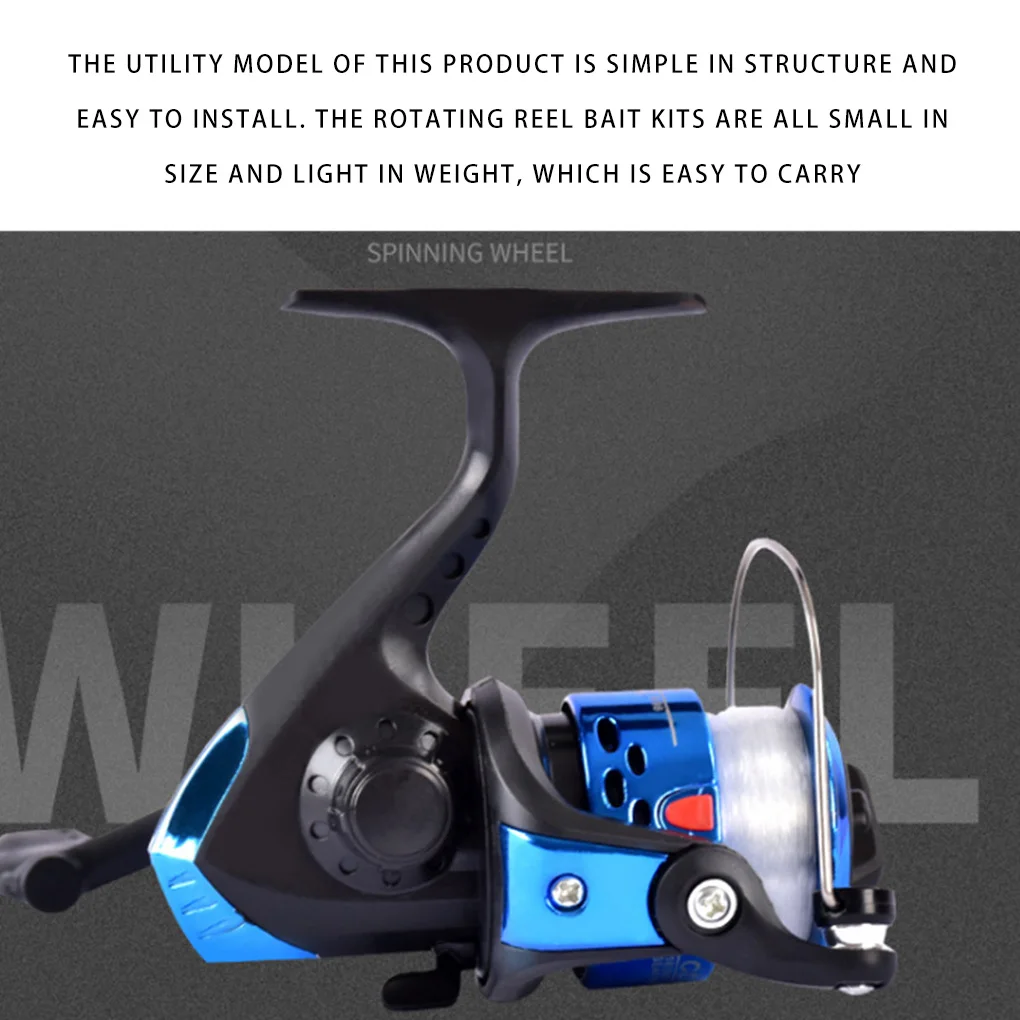 

Fishing Reel Lure Set Artificial Fish Bite Kit Spinning Fisher Spool Outdoor Fishing Tool Kit 2021new