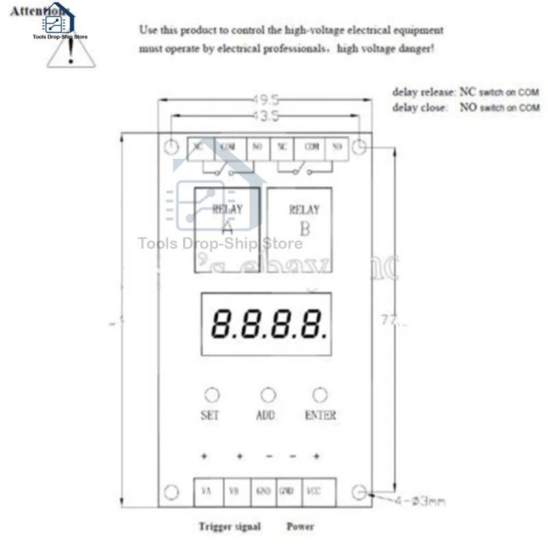 12V Dual Programmable Time Relay Module PLC Board Cycle Delay Timer 2 Voltage Detection Control VLC3.0 | Обустройство дома
