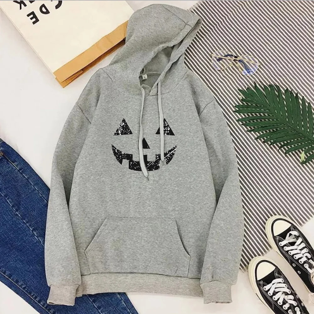 

Pumpkin Sweatshirt 2020 Halloween Pumpkin Hoodies Women Casual Cartoon Hoodie Fall 2020 Women Clothing Fashion Clothes