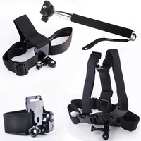 monopod mount head chest wrist strap travel kit for sony fdr x3000v x1000 hdr as300 200v 100v hdr az1 action camera accessories