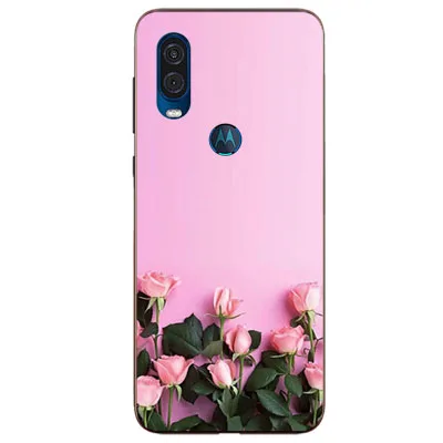 Чехол роскошный чехол из ТПУ и силикона чехол s для MOTO One power Phone задняя крышка для MOTO P40 Funda Coque - Цвет: w65