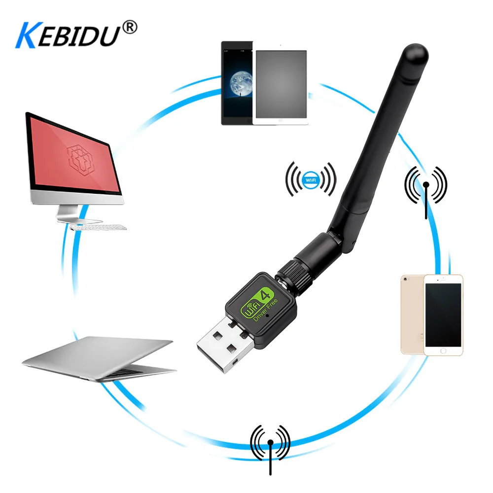 Мини USB Wi Fi адаптер 150 Мбит/с 2 дБ 802.11b/n/g|Сетевые карты| |