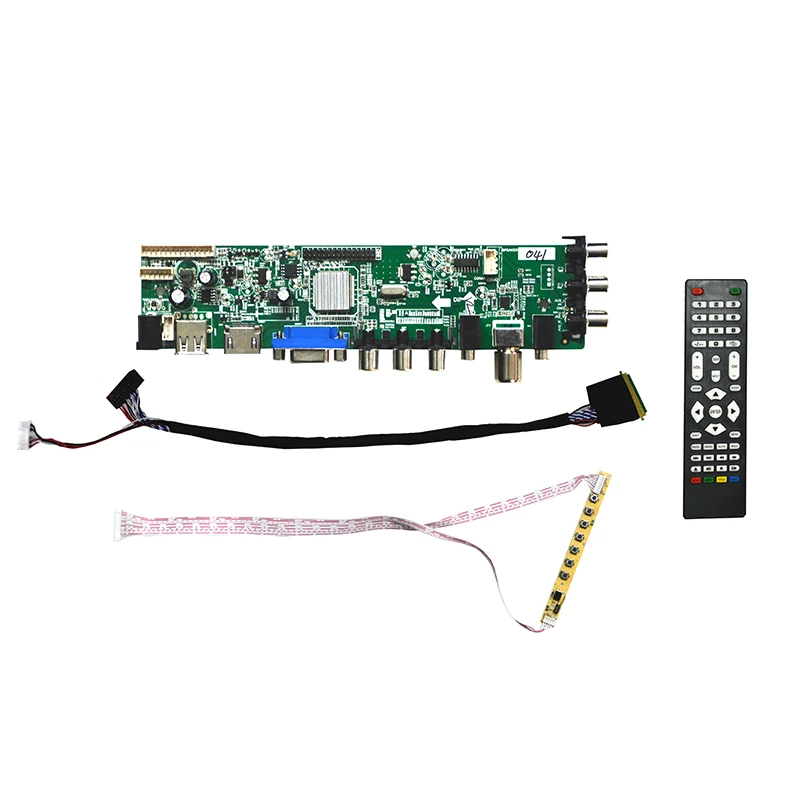 Бесплатная доставка ЖК-контроллер Z.VST.3463 DVB-C DVB-T DVB-T2 для 15 6 дюймовых LTN156AT02 LTN156AT03