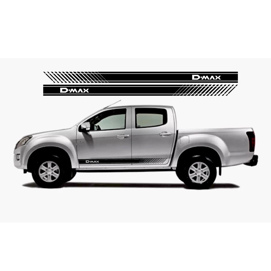 2 шт градиентные боковые полосы графическая Виниловая наклейка для isuzu dmax beast
