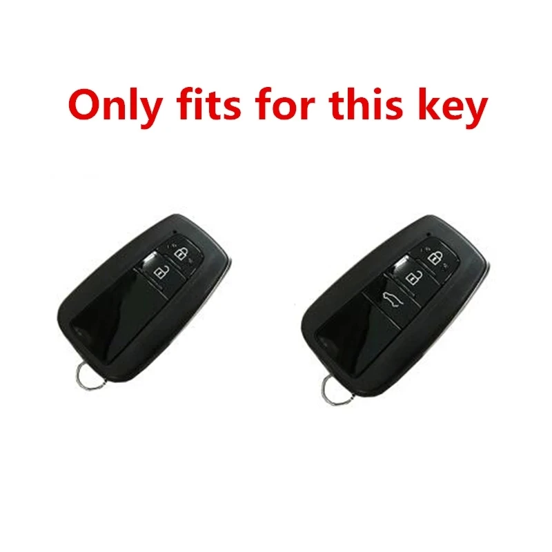 

Zinc Alloy + Leather Car Key Cover Case Covers Protection For Toyota Prius Camry Corolla C-HR CHR RAV4 Prado 2018 Car Styling