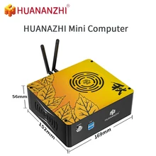 HUANAZHI MINI H1/H2/H3 1080P PC i3 i5 Intel CORE CPU 128 256GB ROM 4GB 8GB RAM Windows 10 Desktop Computer HDMI-Compatible VGA