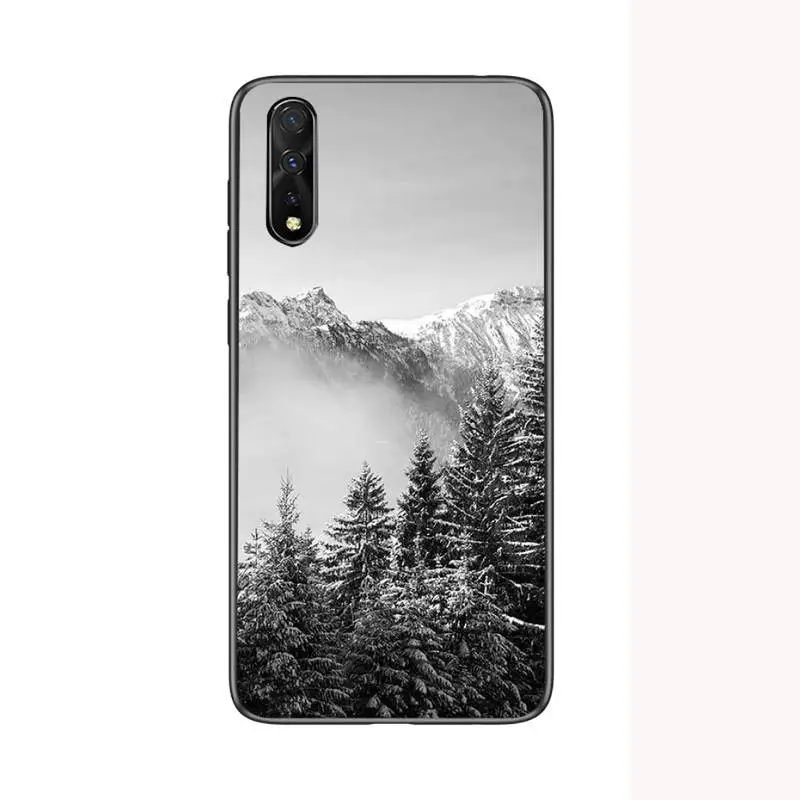 

Pine Tree Forest Mountain Peak Phone Case For Samsung A10S A12 A02 A20E M30 A31 A32 A40 A50 S A52 A51 A70 A71 A80 Cover Fundas