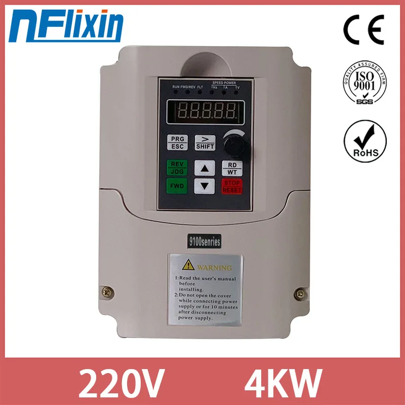 5.5 кВт/4 кВт 220 В AC преобразователь частоты выход 3 фазы 650 Герц двигатель