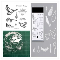 christmas dove of hope metal cutting dies and stamps diy scrapbooking photo album paper card decoration craft embossing template