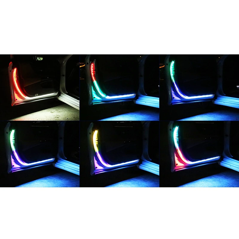 Комплект из 2 предметов 7 цветов RGB светодиодный Аварийные огни Водонепроницаемый