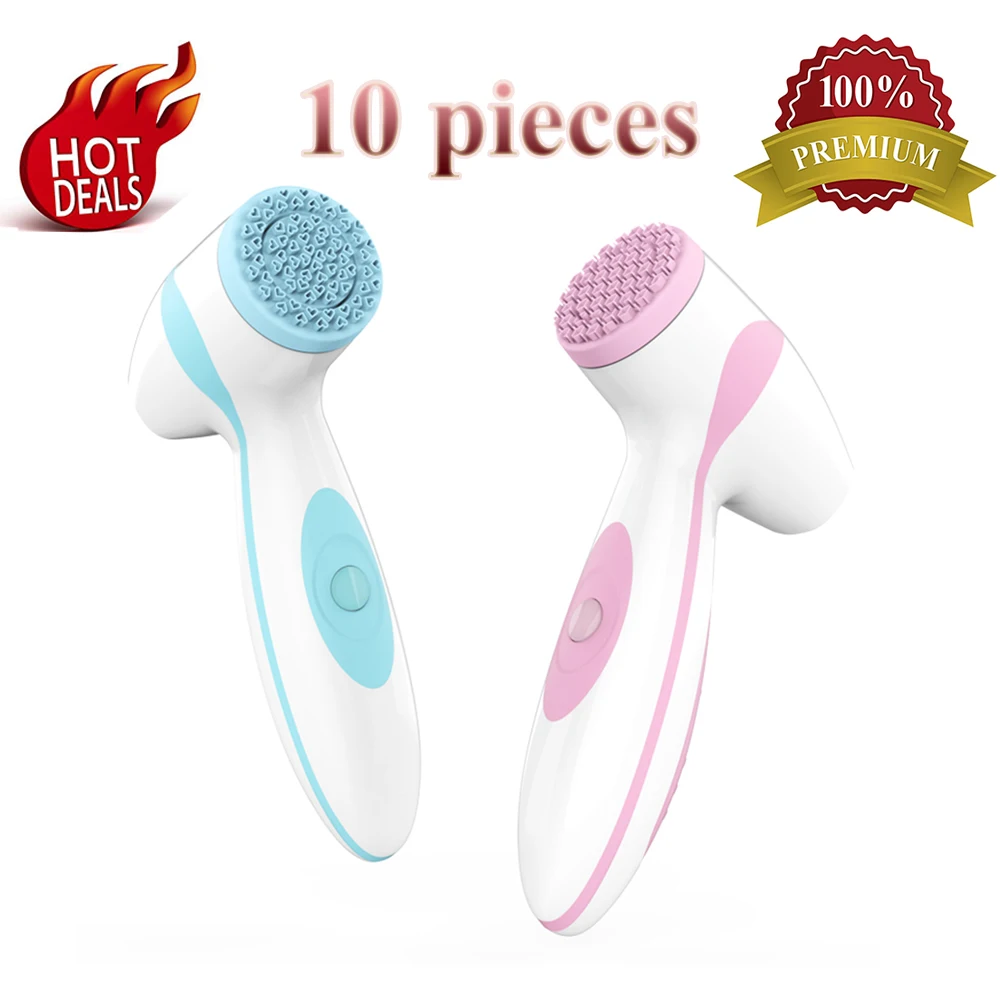 Оптовая продажа 10 шт. электрическая щетка для очищения лица Sonic Blackhead Remover Nu