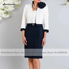 Lakshmigown винтажное платье для матери жениха с курткой 2021 Vestidos de Noite женские свадебные Коктейльные Вечерние платья