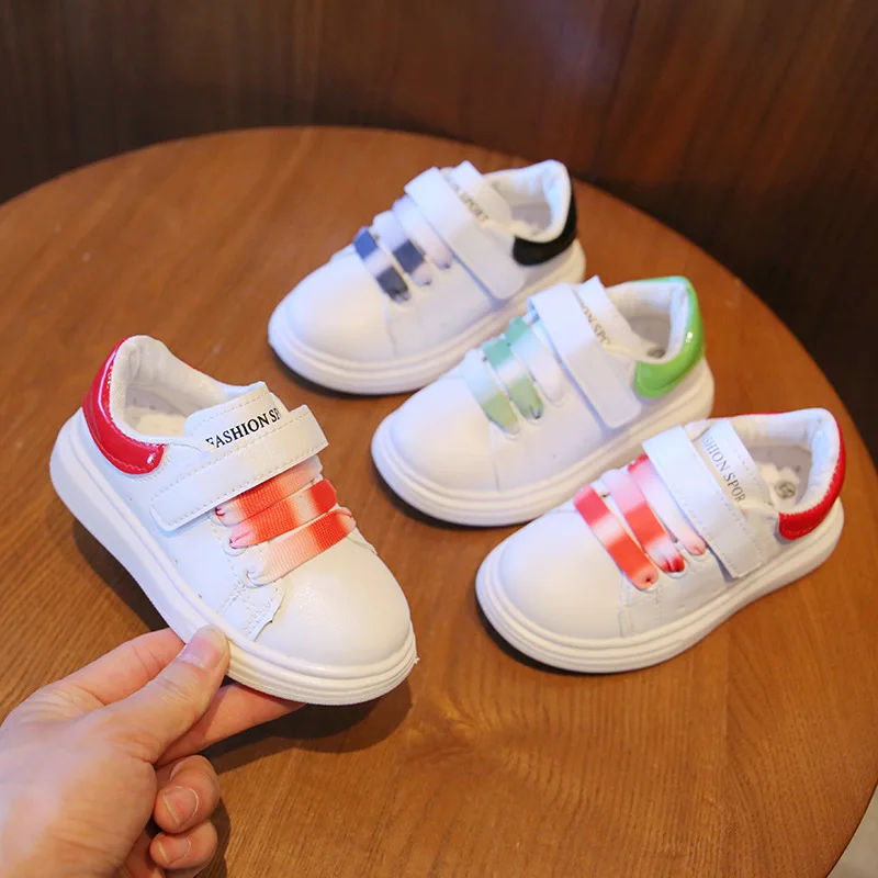 

Autumn Baby Girls Sports Shoes Gradient Kids Boys White Shoes Children Casual Outdoor Shoes Child Running Sneaker