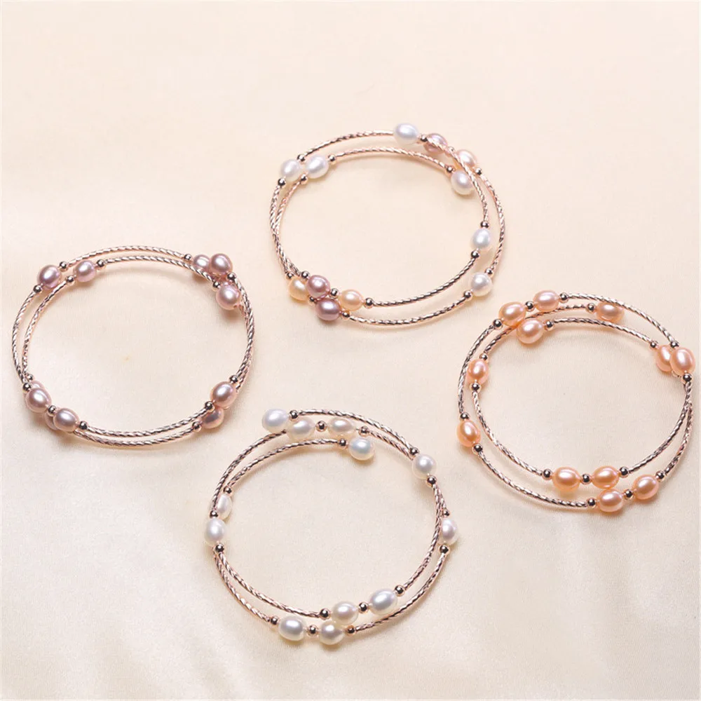 YKNRBPH 14 к Изысканный жемчужный браслет Открытый изысканный для женщин свадьбы