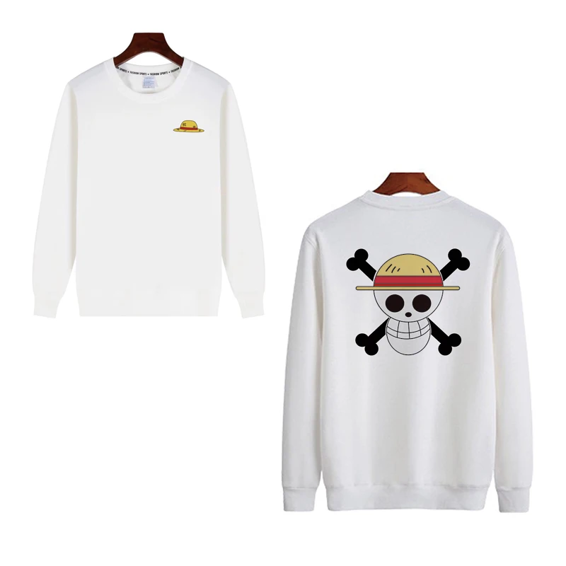 One piece offwhite Мужская Толстовка Повседневная с принтом и круглым вырезом в стиле хип
