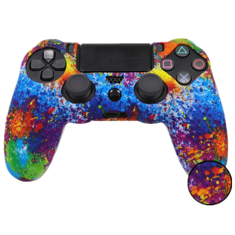 Противоскользящий силиконовый чехол защитный для контроллера Sony Play Station Dualshock 4 PS4 Pro Slim беспроводной игровой