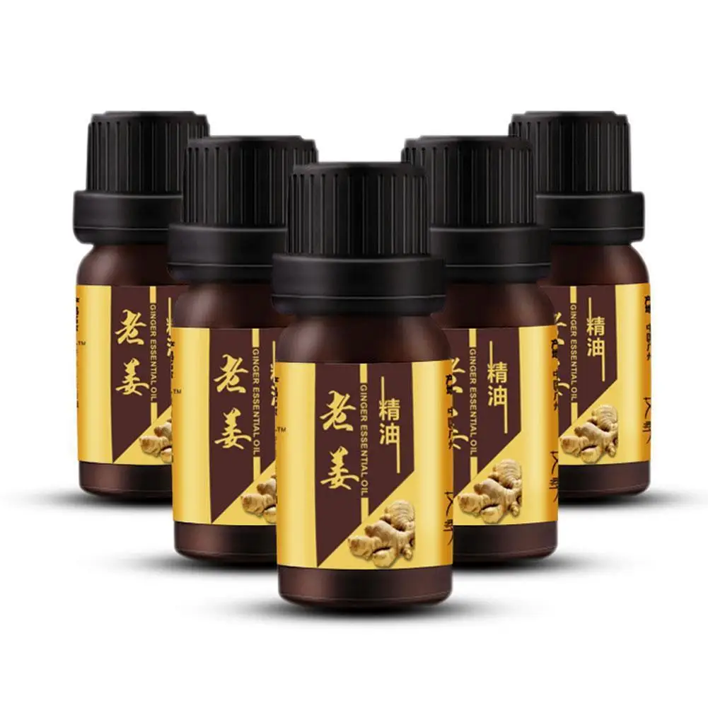 

Ginger Essential Oil Pure Natural 10ML Pure Essential Oils Aromatherapy Diffusers Oil Relieve Stress Home Air Care