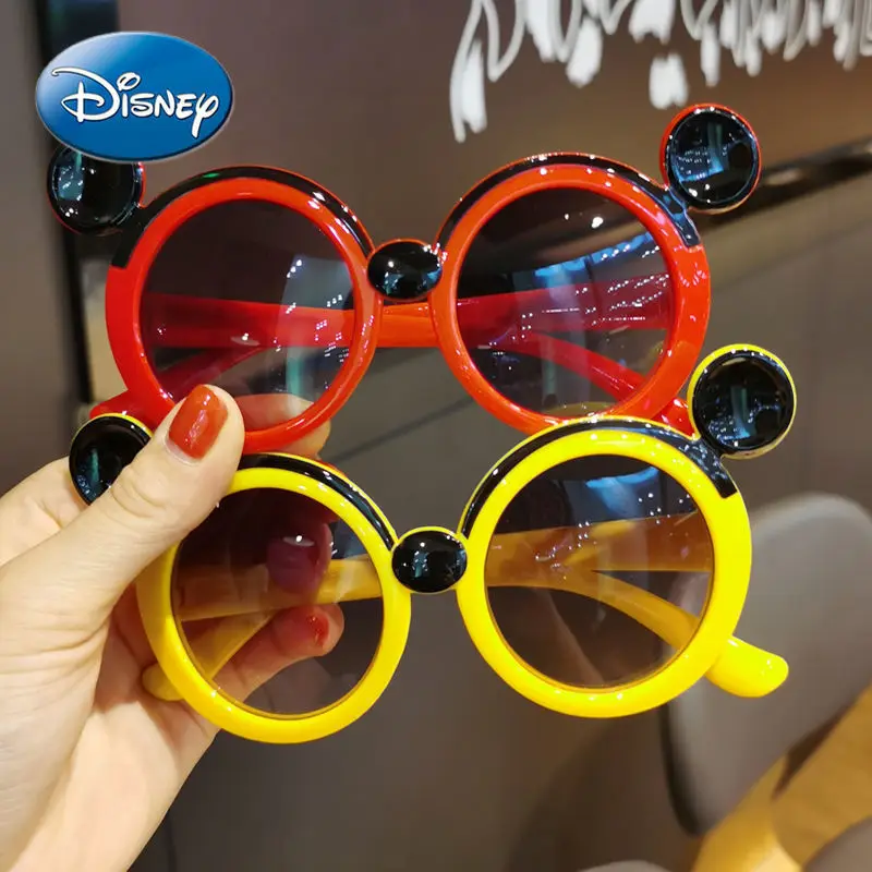 

Original Disney Mickey Mouse Minnie Child UV Protection Sunglasses Girl Match Fashion Sunglasses Cartoon Toy Accessories