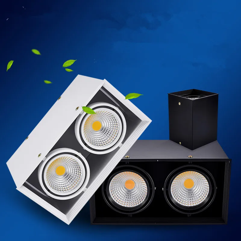 Dimmable Surface Mounted Aluminum LED Downlights 10W 20W Epistar Chip COB Ceiling Spot Lights AC85~265V Background Lamps | Освещение