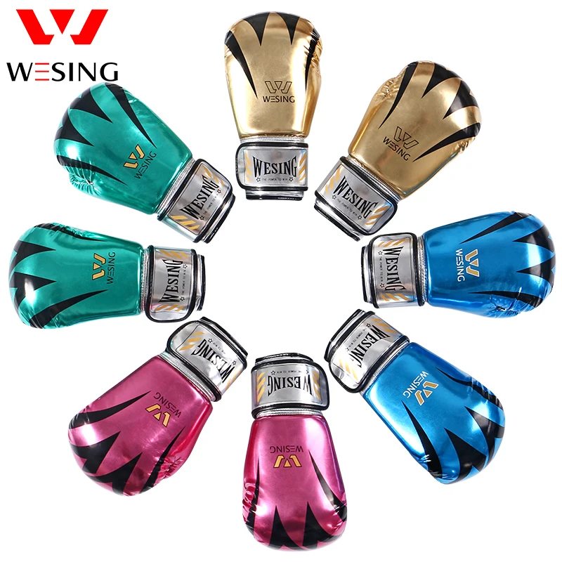 

Boxing gloves mirror PU leather punch gloves Muay thai Martial Arts gloves mitts