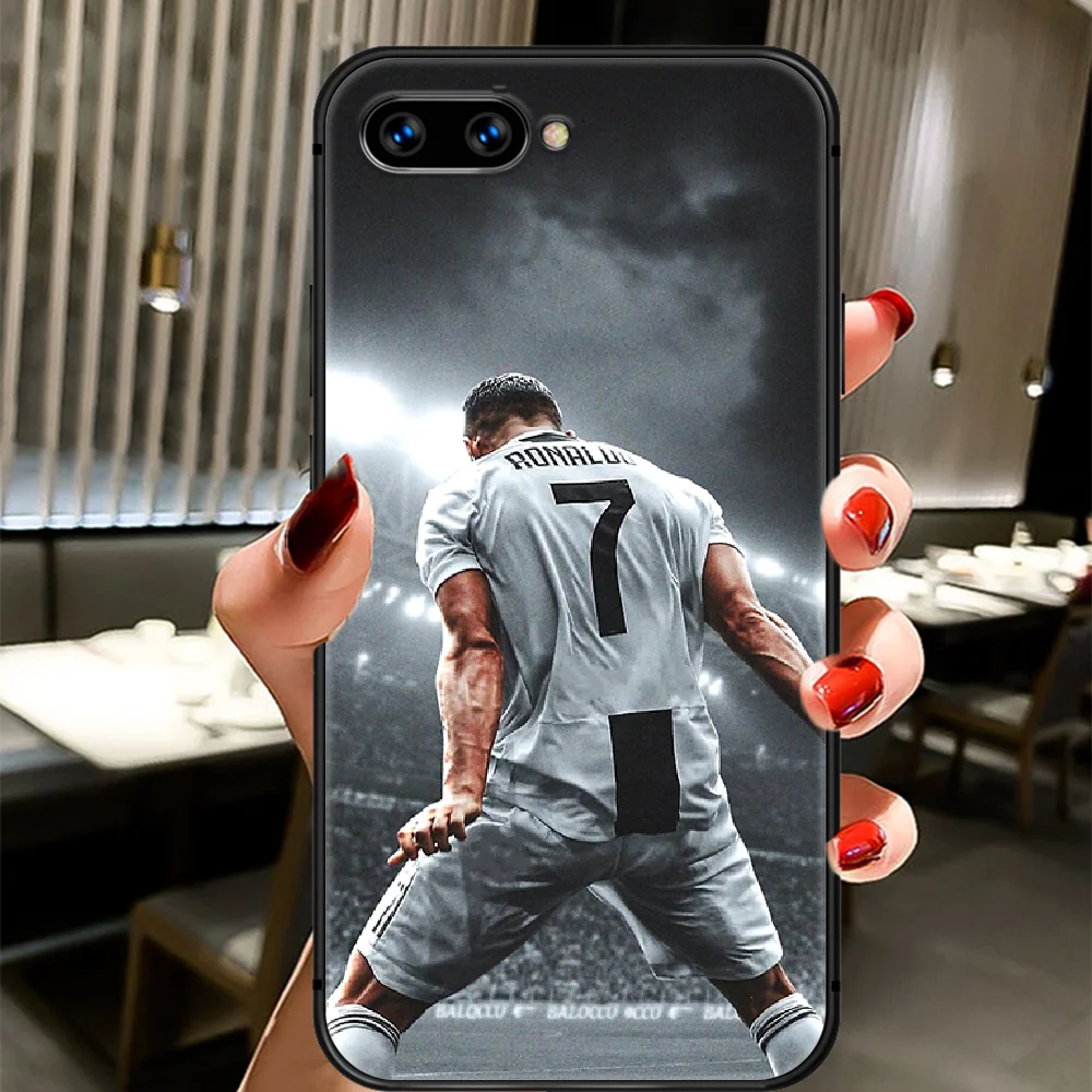 

Football Ronaldo CR7 star Phone Case Cover Hull For HUAWEI Honor 8 8c 8a 8x 9 9a 9x V10 MATE 10 20 I Lite Pro black Bumper Tpu