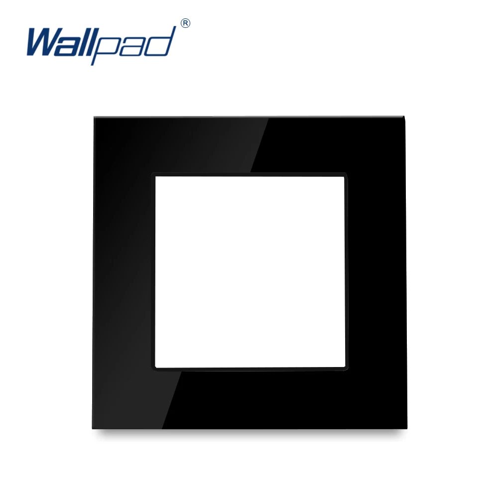 

Wallpad черные стеклянные розетки и выключатели 220В