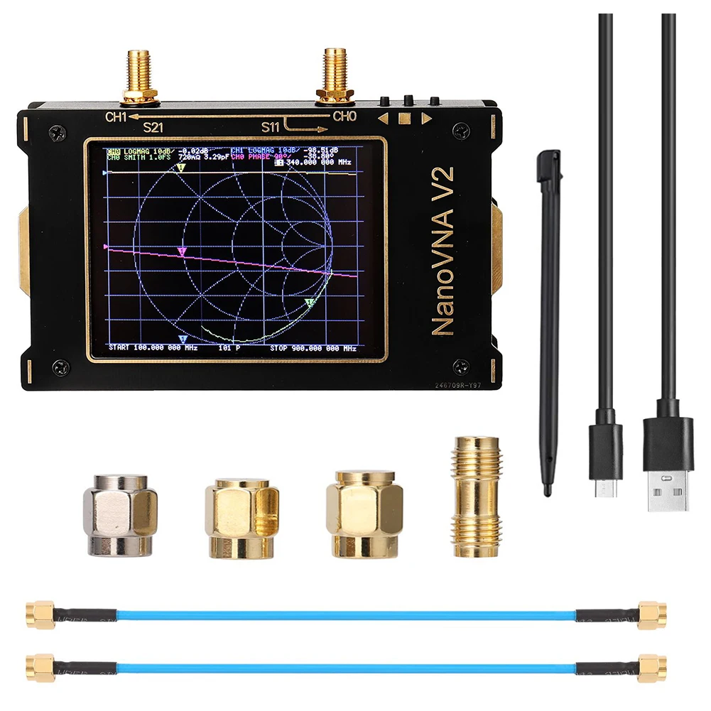 

Векторный анализатор сети 3G S-A-A-2 NanoVNA V2, цифровой нано-анализатор, тестер MF HF VHF UHF USB, анализатор логической антенны, стоячей волны