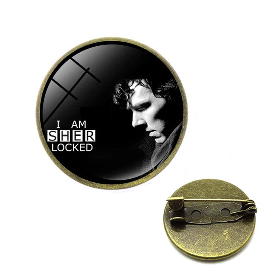 Винтажная брошь с шерлоком Холмсом Бенедиктом на булавке антикварная мода для