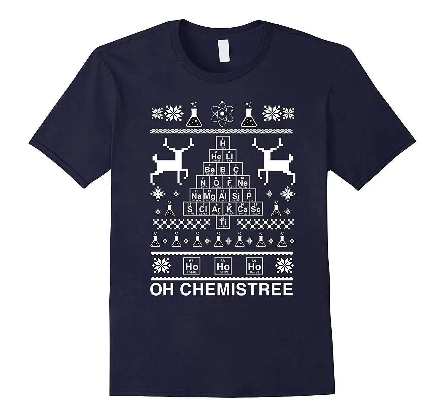 Chemist Tree Oh Chemistry Уродливый Рождественский свитер футболка потрясающие Уникальные