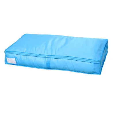 Blue 45x80x14cm Многоцветная сумка для хранения одежды, сумка для хранения одежды с застежкой-молнией, органайзер для сортировки, нижнее белье, носки, органайзер для одежды - Цвет: Blue 45x80x14cm